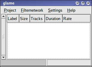 glame main screen
